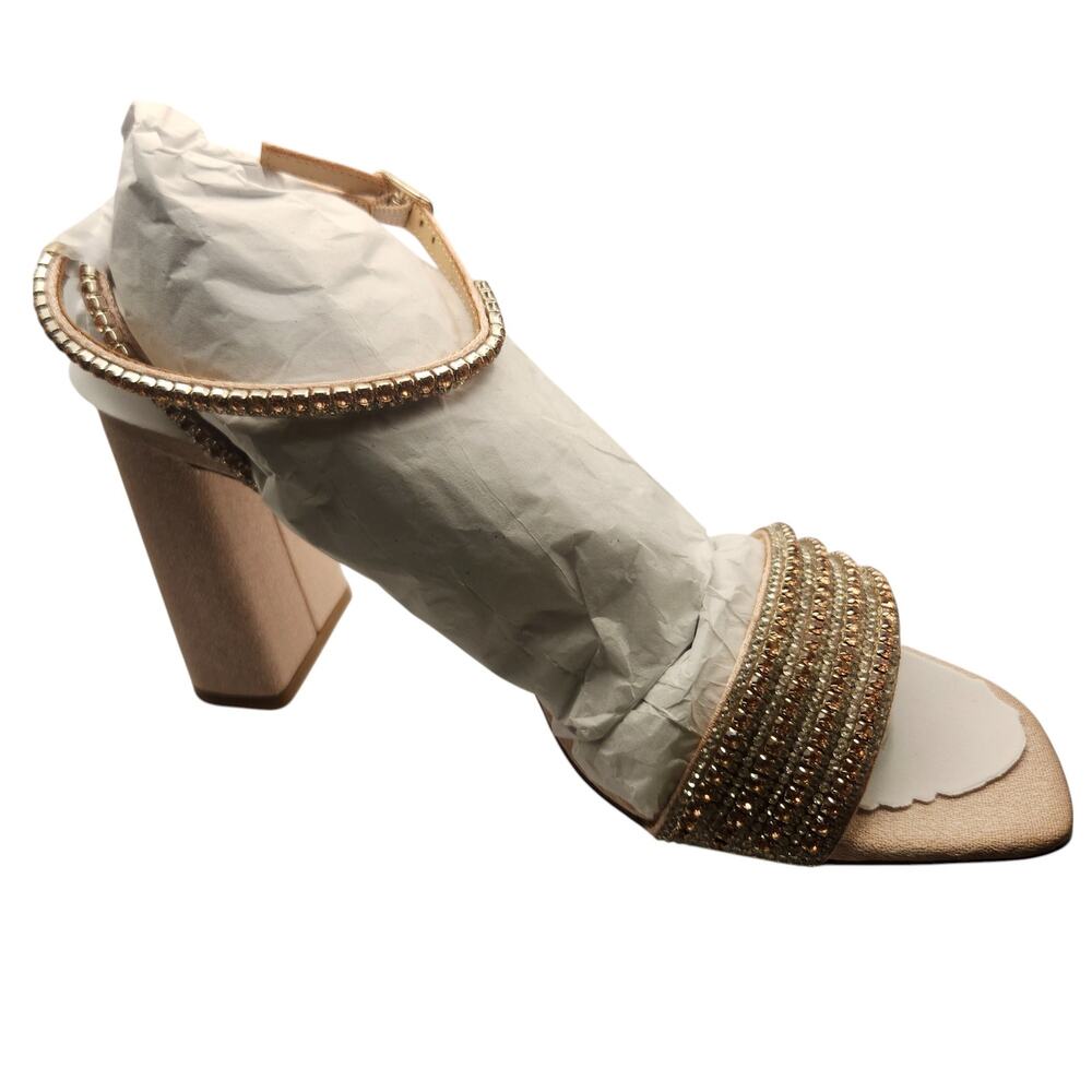 BADGLEY MISCHKA Becca Strappy Block Heel Sandal size 8 NWT $235 - Picture 2 of 13